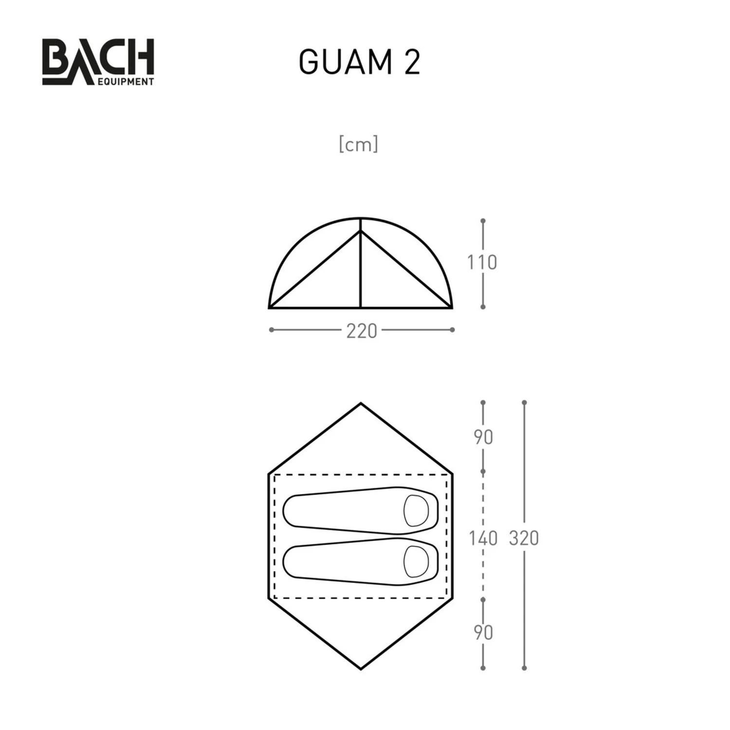 Bach Guam 2 Zelt (willow-bough-green) – Bild 3