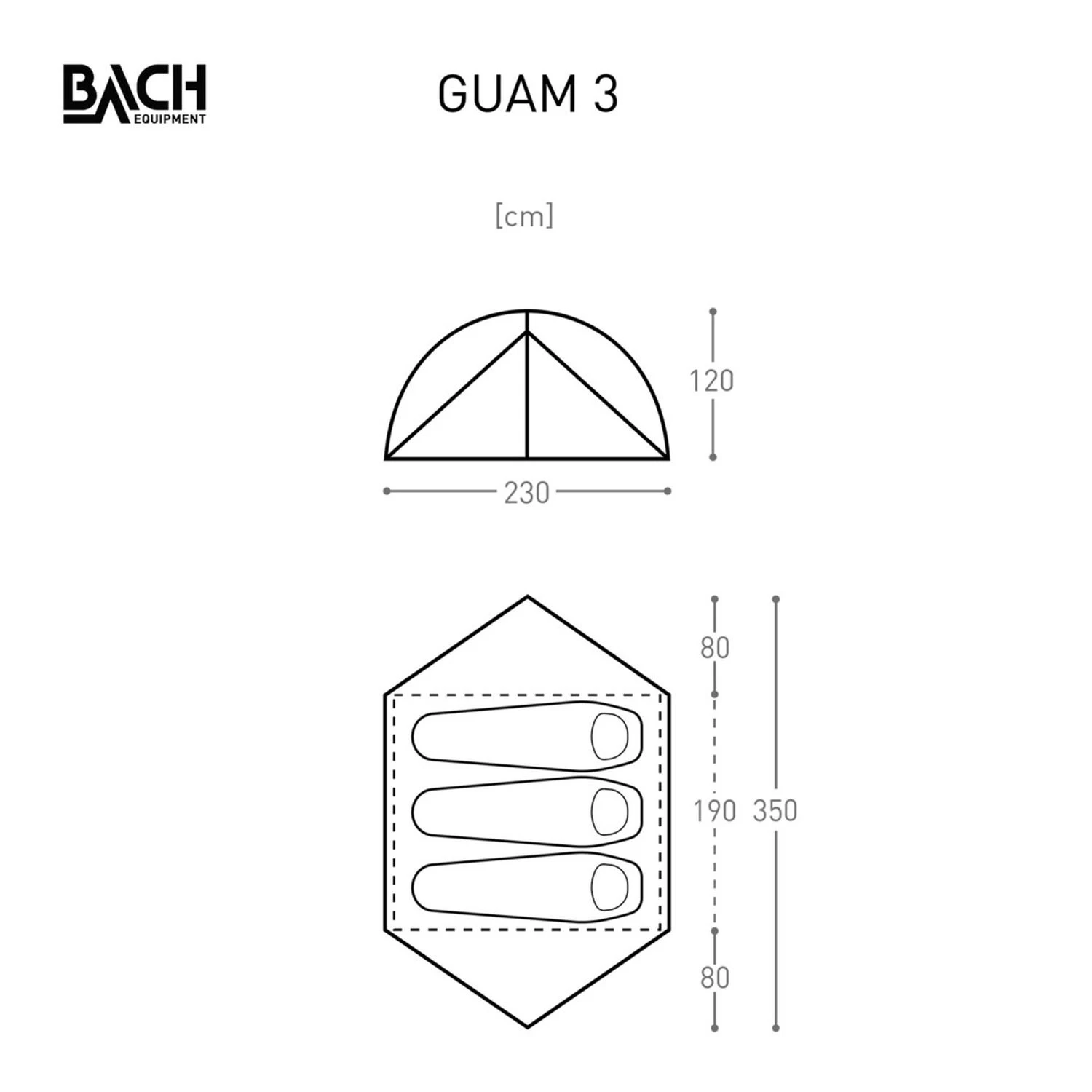 Bach Guam 3 Zelt (willow-bough-green) – Bild 3