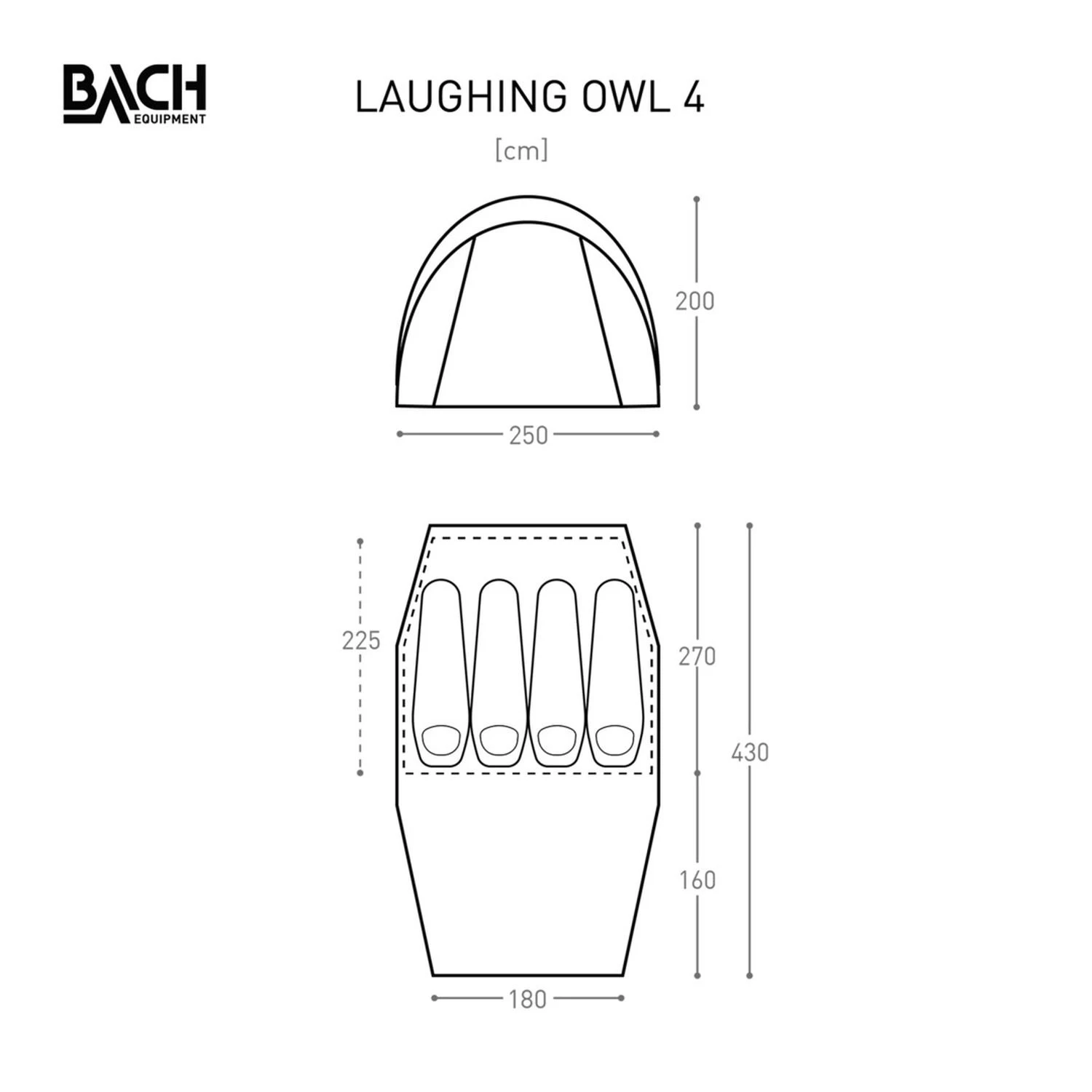 Bach Laughing Owl 4 Zelt (willow-bough-green) – Bild 5