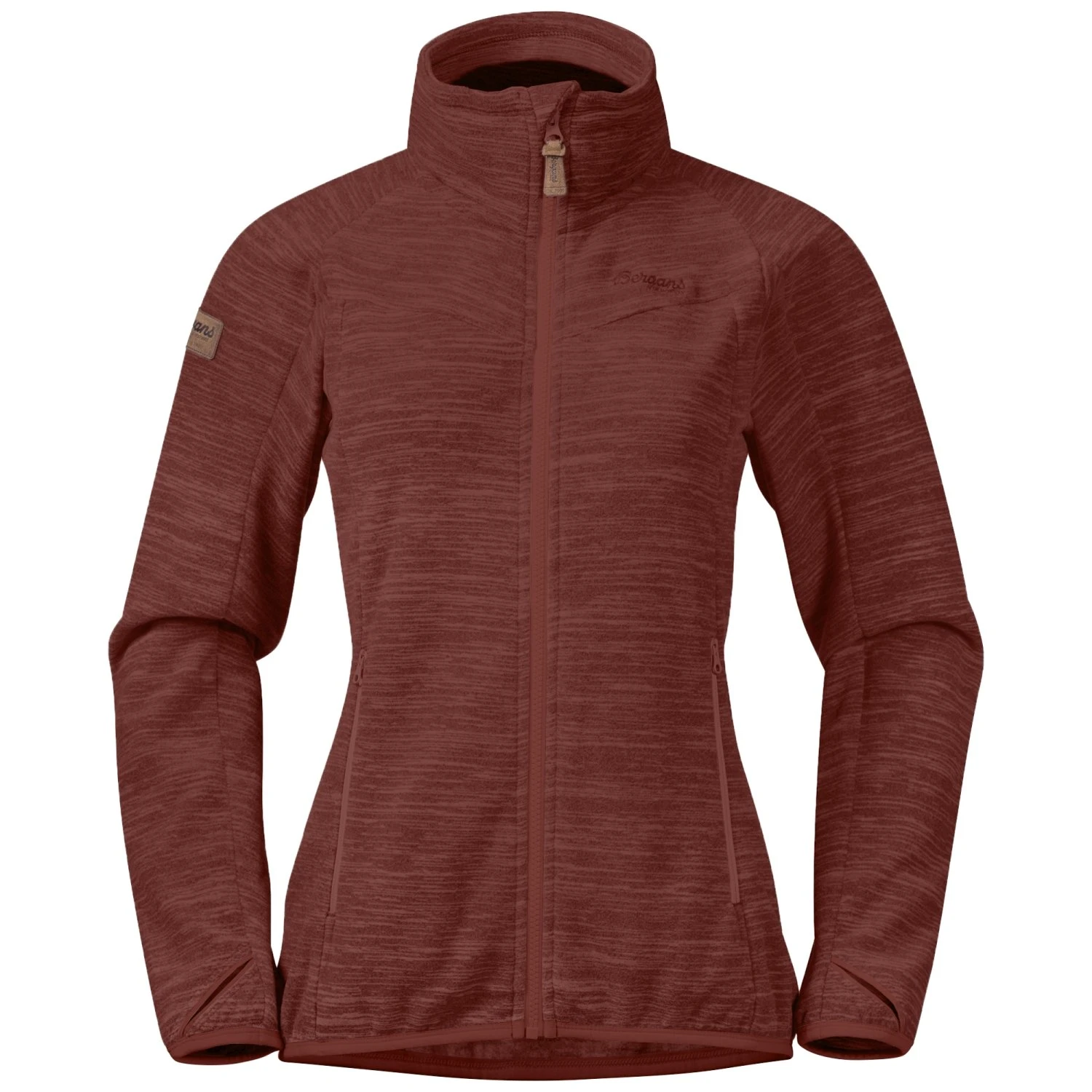 Bergans Hareid Ws NoHood Fleece Jacket (chianti-red)