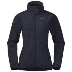 Bergans Hareid Ws NoHood Fleece Jacket (dark-navy)