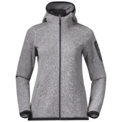 Bergans Kamphaug Knitted W Hoodie Jacket (chalk-sand)