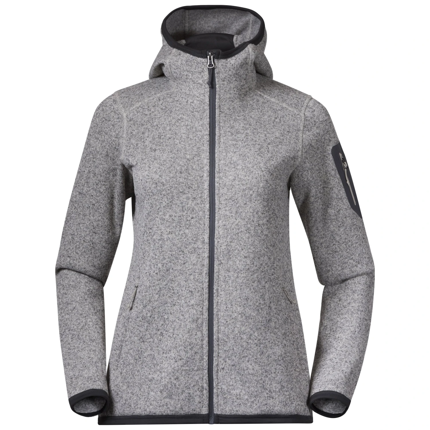 Bergans Kamphaug Knitted W Hoodie Jacket (chalk-sand)