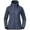 Bergans Kamphaug Knitted W Hoodie Jacket (orion-blue)