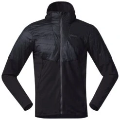 Bergans Senja Midlayer Hood Jacket (black/solid-charcoal)