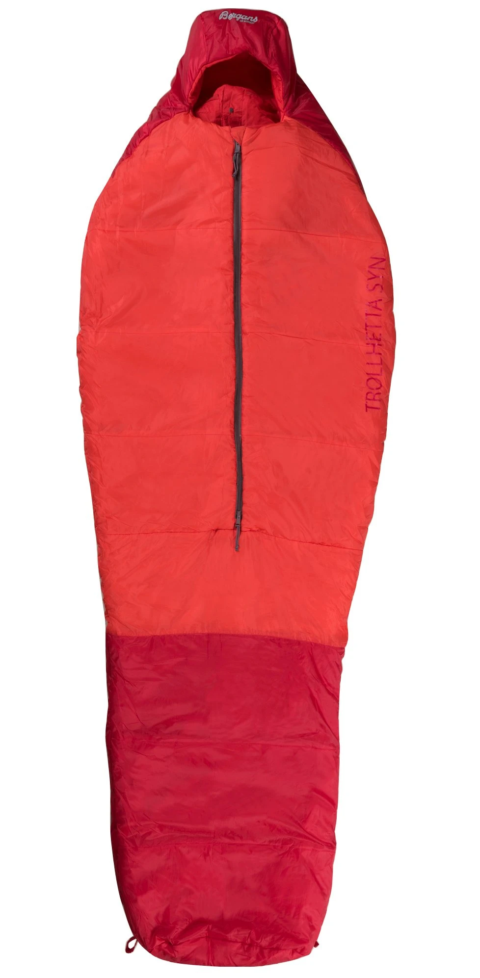 Bergans Trollhetta Synthetic 1000 Schlafsack (fire-red/red)