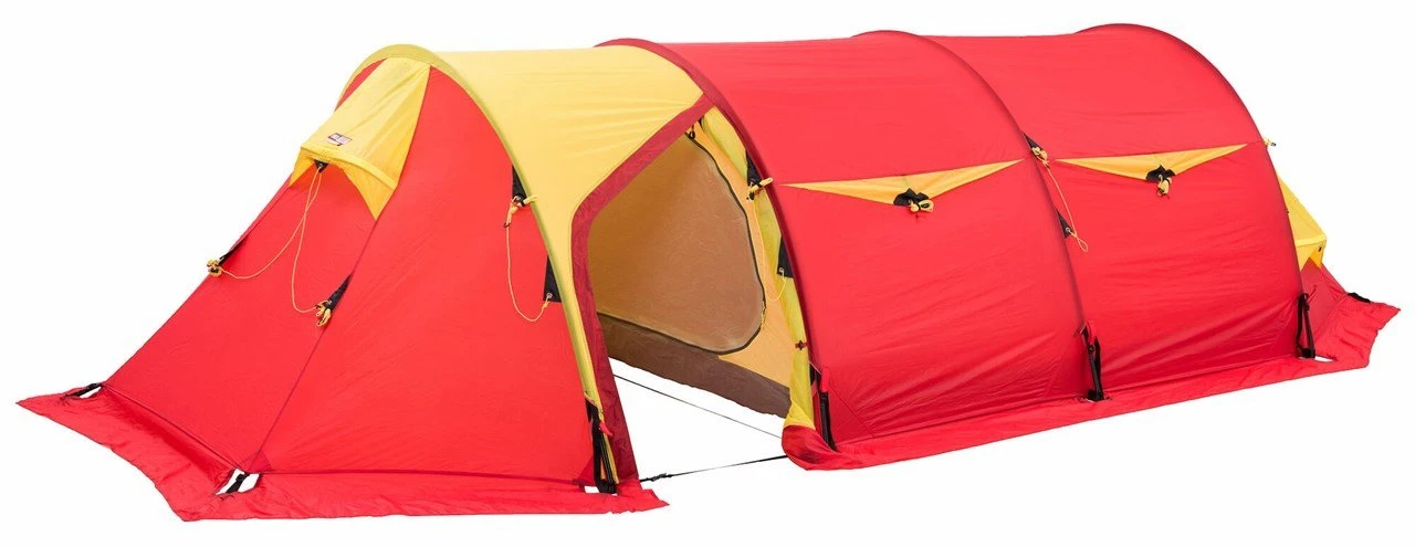 Helsport Spitsbergen X-Trem 4 Camp Zelt (red/yellow)