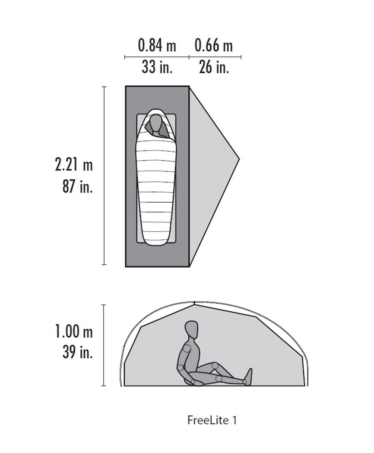 MSR FreeLite 1 Zelt (green) – Bild 3
