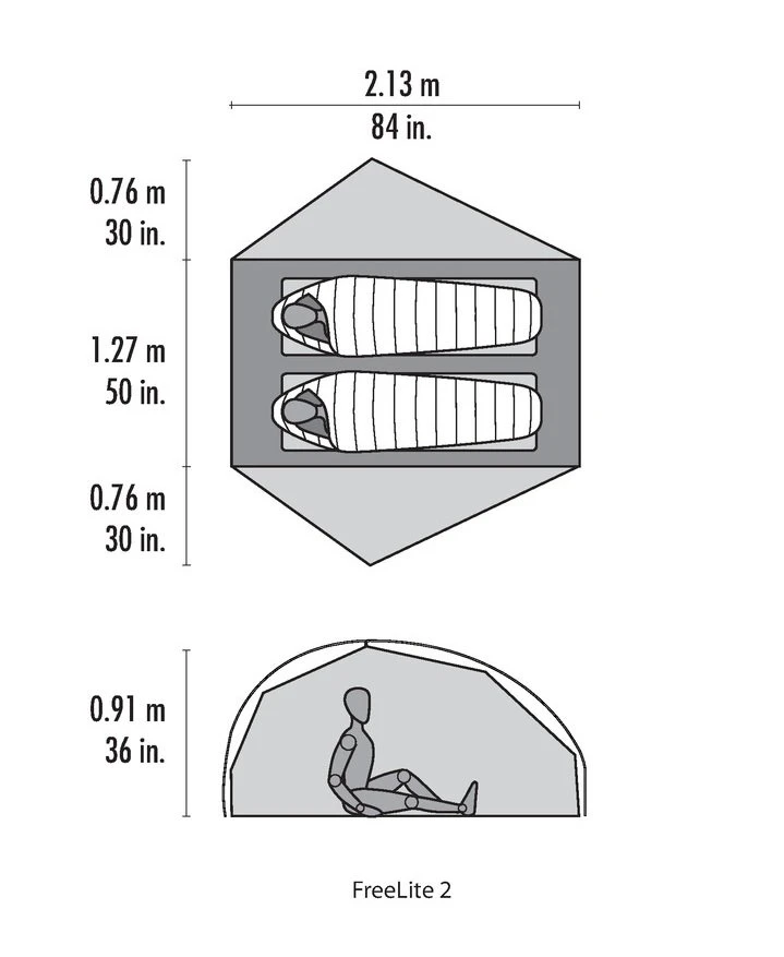 MSR Freelite 2 Zelt (green) – Bild 2