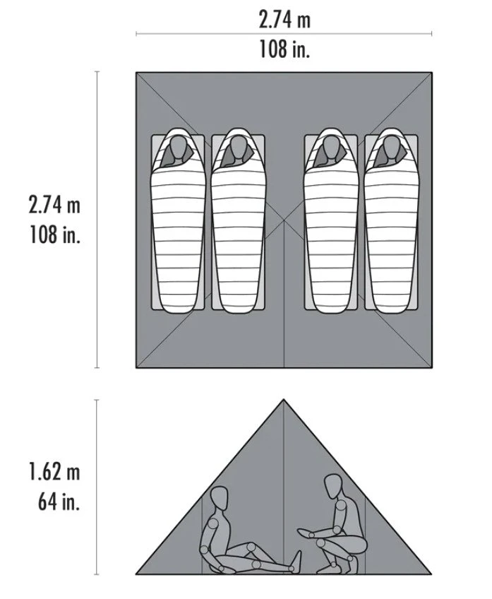 MSR Front Range Zelt (orange) – Bild 3