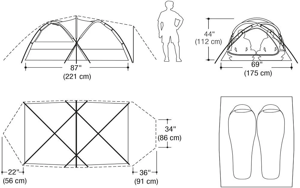 Marmot Thor 2P Zelt (blaze) – Bild 3