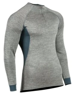 PSS X-treme Merino Langarm Funktionsshirt (grau/blau)