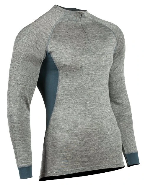 PSS X-treme Merino Langarm Funktionsshirt (grau/blau)