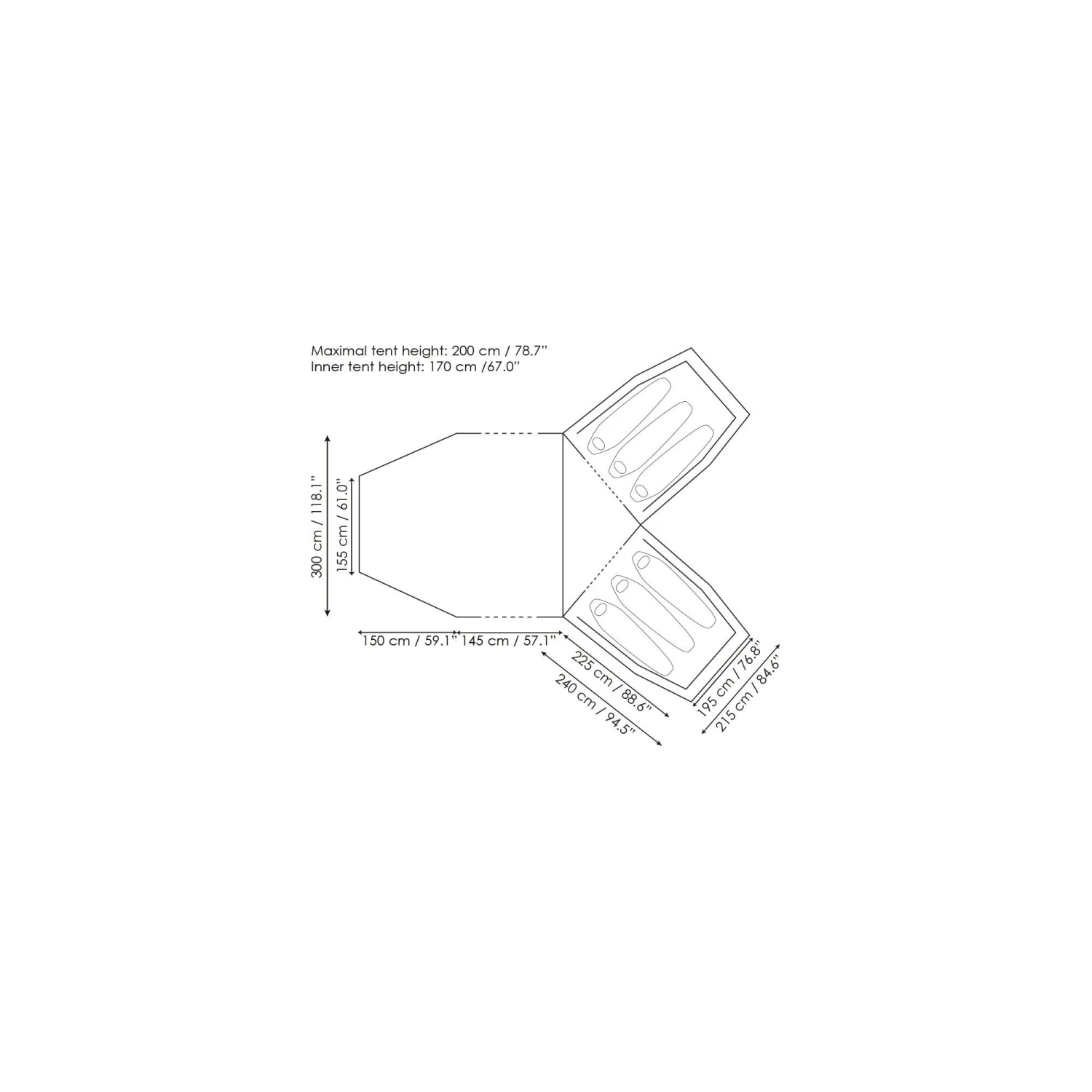Primus Bifrost Y6 Zelt (grau) – Bild 2
