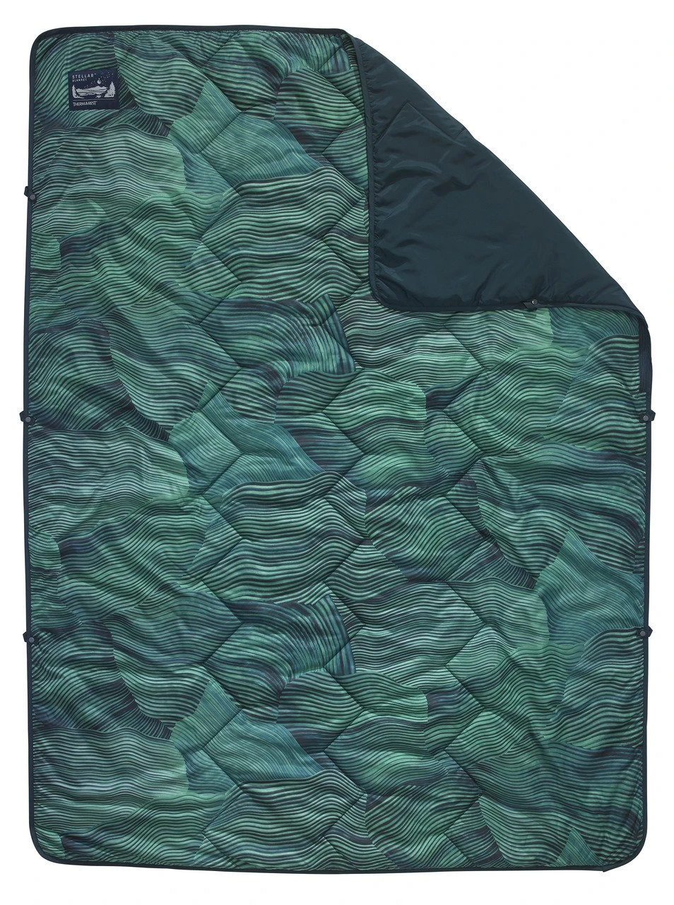 Thermarest Stellar Decke (green-wave-print)
