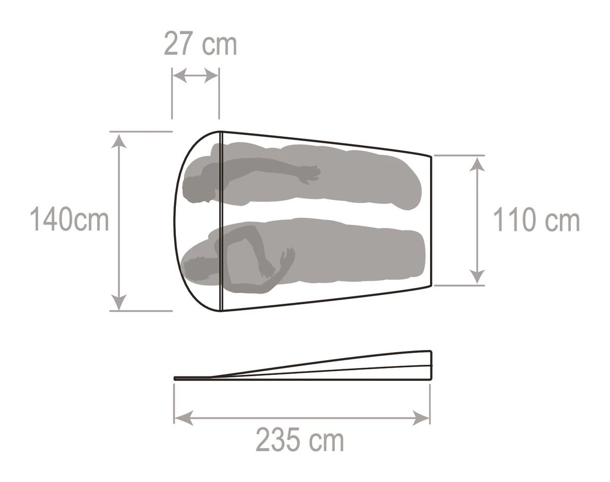 Vaude Biwak II.2 Biwaksack (glowing-red) – Bild 2